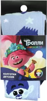 Колготки детские Тролли голубой р.110-116