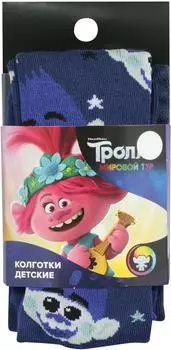 Колготки детские Тролли синий р.110-116