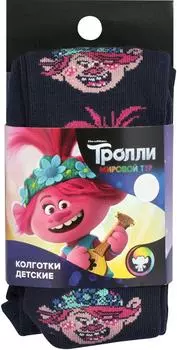 Колготки детские Тролли синий р.98-104