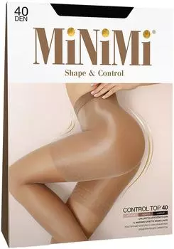 Колготки MiNiMi Control Top 40 140 утяжка-шорты Nero Черный размер 4