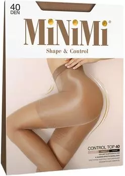 Колготки MiNiMi Control Top 40 140 утяжка-шорты Caramello Карамель размер 4