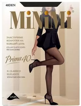 Колготки Minimi Prima 40 Nero Черные Размер 2