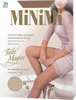 Колготки MiNiMi Tulle Magico 20 Caramello Карамельный Размер 2