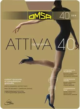 Колготки Omsa Attiva 40 Daino Бежевые Размер 2