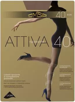 Колготки Omsa Attiva 40 Daino Бежевые Размер 4