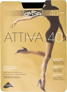 Колготки Omsa Attiva 40 Nero Черные Размер 2с доставкой!