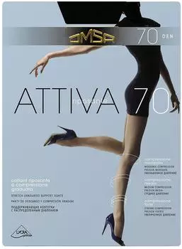 Колготки Omsa Attiva 70 Nero Черные Размер 3