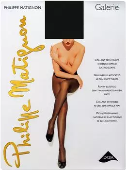 Колготки Philippe Matignon Galerie 40 Nero Черные Размер 4