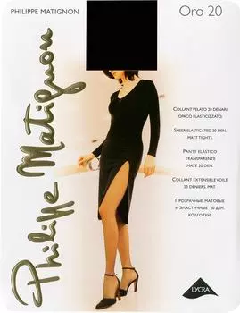 Колготки Philippe Matignon Oro 20 Nero Черные Размер 4
