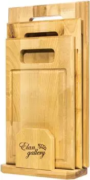 Комплект досок разделочных Elan Gallery Прямая ручка 3шт