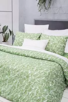 Комплект постельного белья S&amp;J Евро Лукум фисташковый наволочки 70*70см