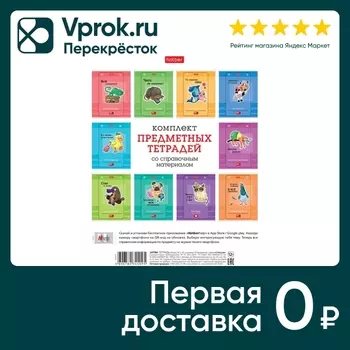 Комплект тетрадей Hatber Статусы предметные 24л 10шт