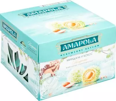 Конфеты Amapola Миндаль и Кокос 100г