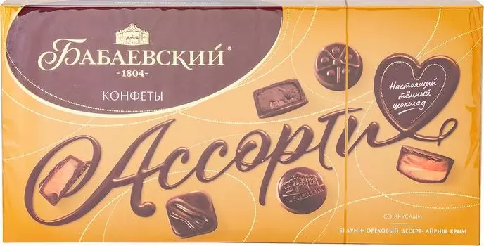 Конфеты Бабаевский Ассорти 280г - Vprok.ru Перекрёсток