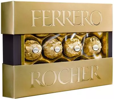 Конфеты Ferrero Rocher хрустящие из молочного шоколада 125г