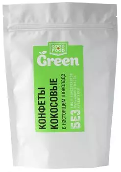 Конфеты Good Food Green Кокос в шоколаде 150г