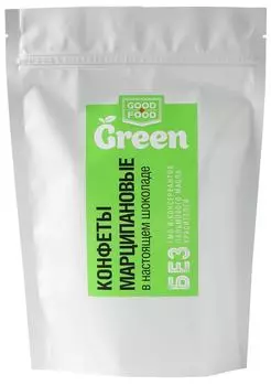 Конфеты Good Food Green Марципан в шоколаде 150г