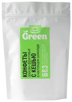 Конфеты Good Food Green Орехово-фруктовые с кешью 150г