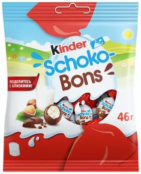 Конфеты Kinder Schoko Bons 46г - Vprok.ru Перекрёсток
