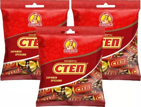 Конфеты Славянка Золотой Степ 192г (упаковка 3 шт.)