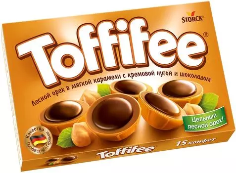 Конфеты Toffifee Лесной орех в карамели 125гс доставкой!