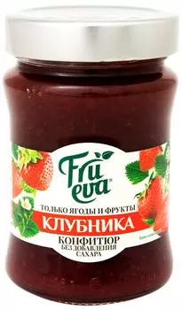 Конфитюр Frueva Клубничный 310г - Vprok.ru Перекрёсток