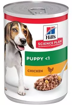 Консервы для собак Hill's Science Plan для поддержания здорового роста и развития с курицей 370г (упаковка 12 шт.)