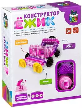 Конструктор Bondibon Ёжик Машинка