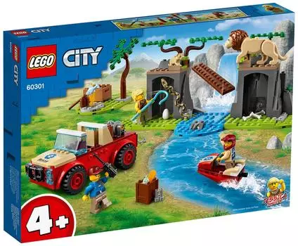Конструктор LEGO City 60301 Спасательный внедорожник для зверей