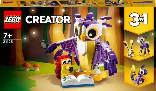 Конструктор LEGO Creator 31125 Удивительные лесные обитатели
