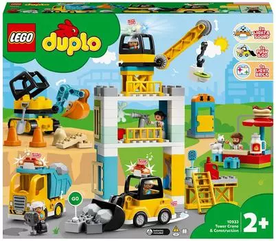 Конструктор LEGO DUPLO Town 10933 Башенный кран на стройке
