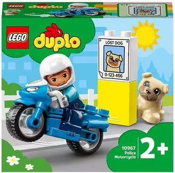 Конструктор LEGO Duplo Town 10967 Полицейский мотоцикл