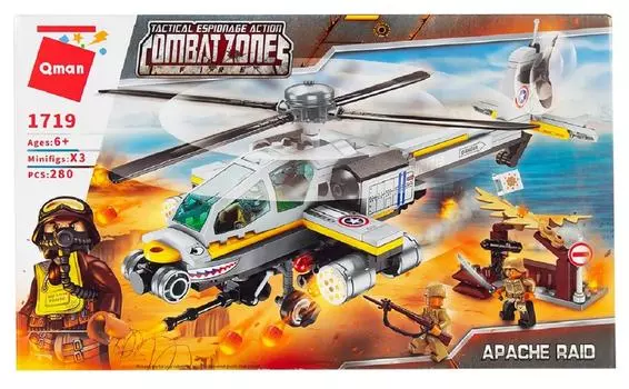 Конструктор Qman Военный вертолет