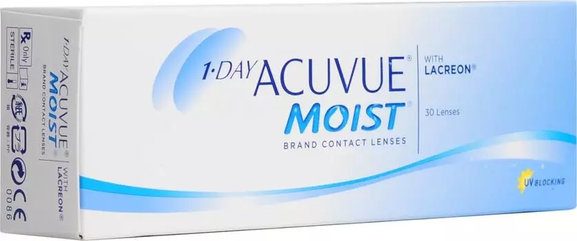 Контактные линзы Acuvue Moist 1-Day Однодневные -4.50/14.2/8.5 30шт