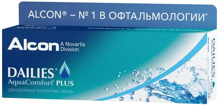Контактные линзы Dailies Aqua Comfort Plus -2.50/14.0/8.7 30шт
