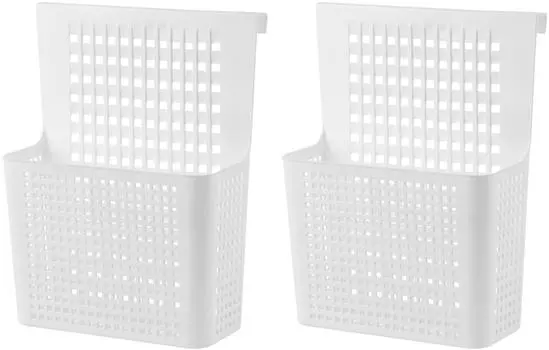 Контейнер на дверцу EL Casa Лофт навесной белый 24.5*9*31см 2шт