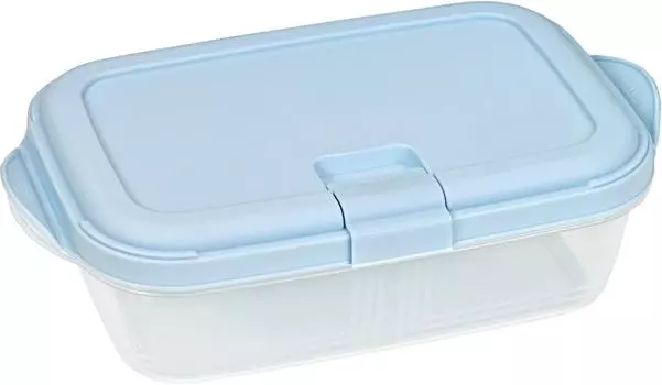 Контейнер Violet Push для СВЧ голубой 0.4лс доставкой!