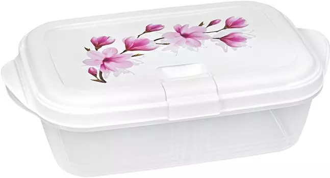 Контейнер Violet Push для СВЧ Магнолия 1.9л