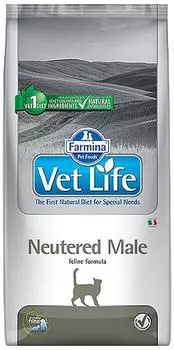 Сухой корм для кастрированных котов Farmina Vet Life Cat Neutered Male диетический с курицей 10кг