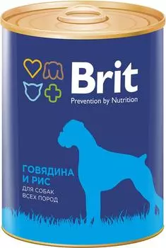 Корм для собак Brit Говядина Рис 850г