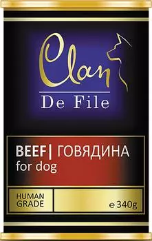 Корм для собак Clan De File Говядина 340гс доставкой!