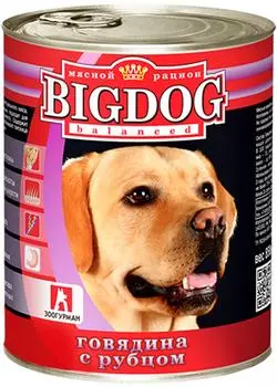 Корм для собак Зоогурман Big Dog Говядина с рубцом 850г (упаковка 6 шт.)