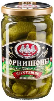 Корнишоны Скатерть-самобранка маринованные хрустящие 370мл