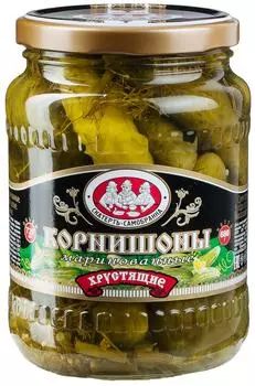 Корнишоны Скатерть-самобранка маринованные хрустящие 720мл