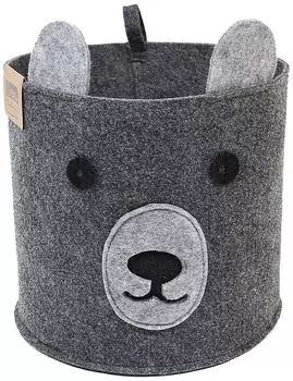 Корзинка для хранения Eva FUNNY Темный мишка 24*24*22см 8л