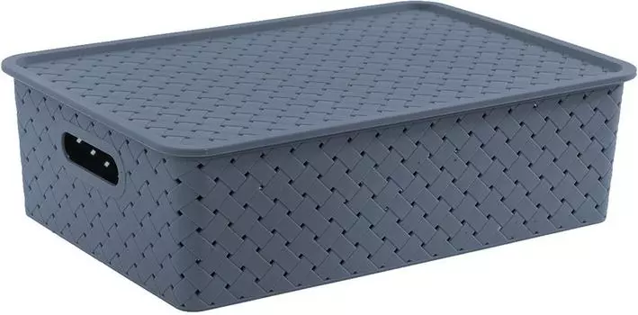 Корзинка Violet Береста с крышкой космик 7.5л