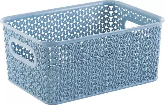Корзинка Violet Вязь голубая норка 235*173*105мм 3л