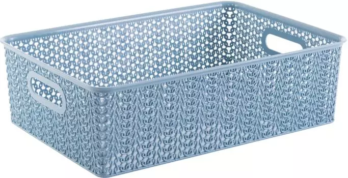 Корзинка Violet Вязь голубая норка 7.5л