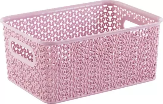 Корзинка Violet Вязь пепел розы 235*173*105мм 3л