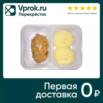 Котлета Пожарская с картофельным пюре 240гс доставкой!
